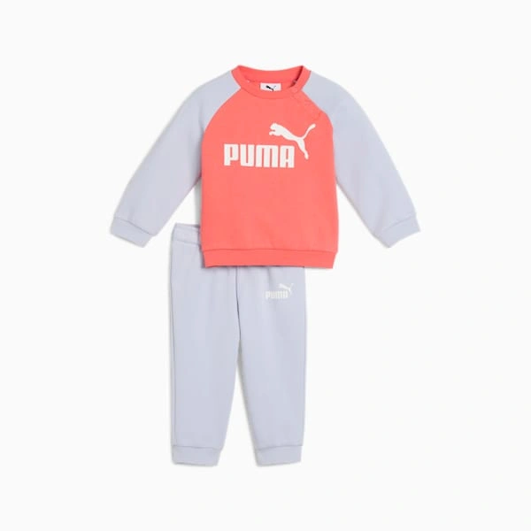 PUMA Minicats: Små Kaptajner Klar! Raglan-Sæt til Tumlinger, Komfort og Stil i Ét – Fart og Sjov!