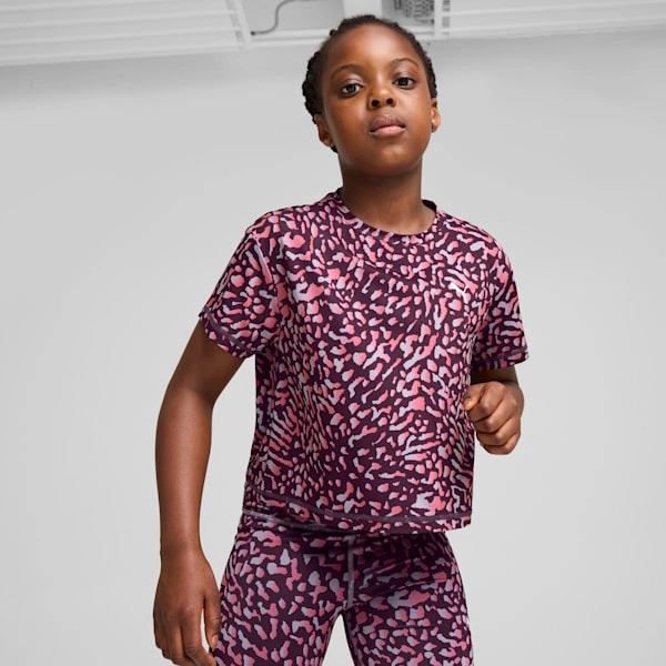 PUMA TRAIN FAVORITE Kort T-shirt til store børn: Klar til leg i stil og komfort!
